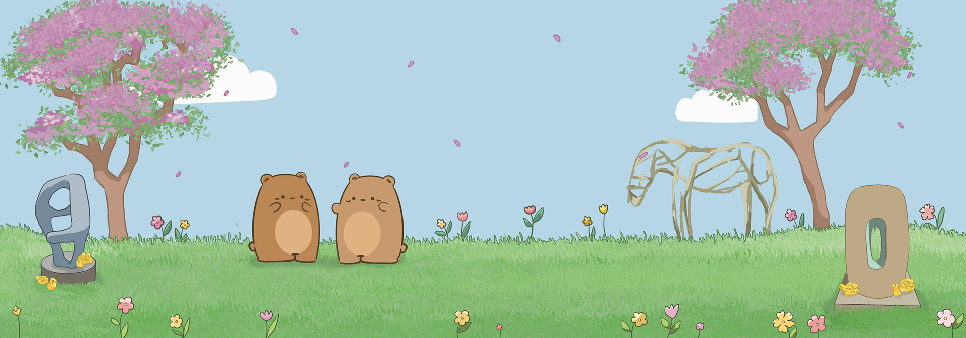 UCLA Bruins in spring header graphic